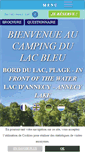 Mobile Screenshot of camping-lac-bleu.com