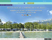 Tablet Screenshot of camping-lac-bleu.com